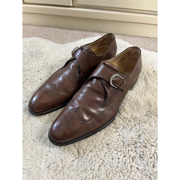 Cole Hahn Single Monk Strap Wingtip Stitching Brown Size 13 M main image 9